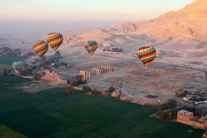 HoD HoD Soliman - Hot Air Balloons In Luxor Egypt Above Ramsseum Temple