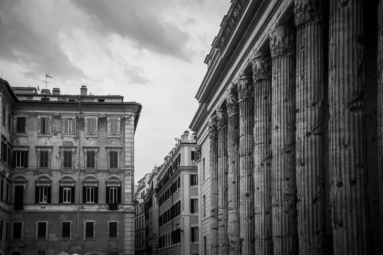 rome, piazza di pietra, temple, columns, italy, antiquity, old, tourism, city trip, city, roma, roman, culture, landmark, hadrianum, empire, rome, rome, rome, rome, italy, city, roma, roma, roma, roma