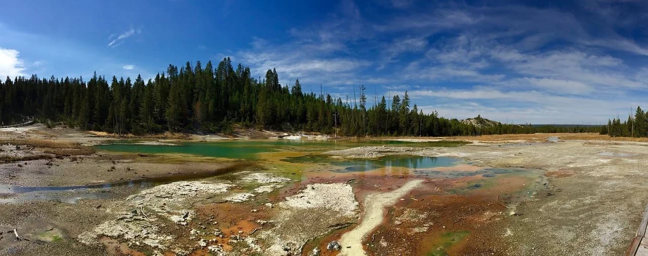 yellowstone, national, park, wyoming, nature, landscape, water, usa, travel, scenic, states, united, america, forest, landmark, natural, hot, tourism, yellow, green