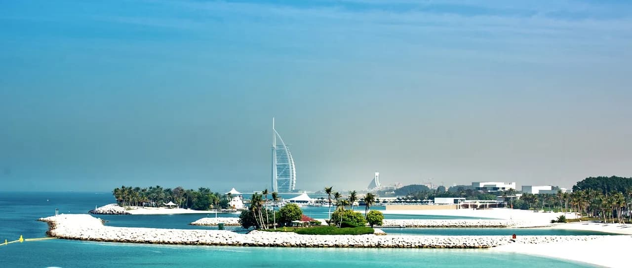 burj al arab, dubai, hotel, architecture, nature, uae, building, beach, sea, skyscraper, arab, emirates, luxury, sky, tourism, burj-al-arab, holiday, vacations, sand, ocean, emirate, blue hotel