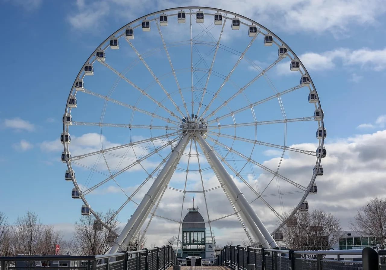 montreal, ferris wheel, landmark, sightseeing, attraction, to travel, building, architecture, cityscape, canada, montreal, montreal, montreal, montreal, montreal
