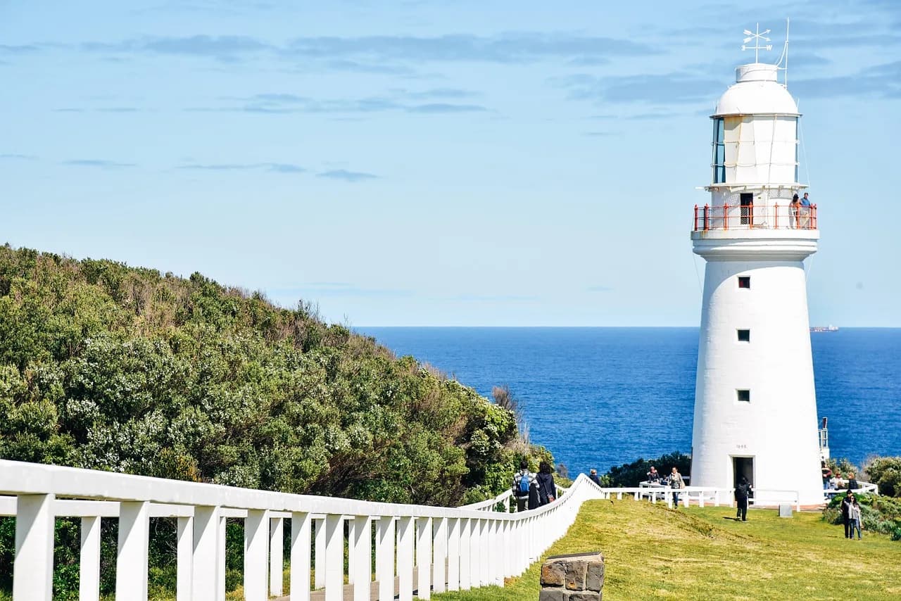 australia, house, architecture, light, landmark, landscape, ocean, nature, blue