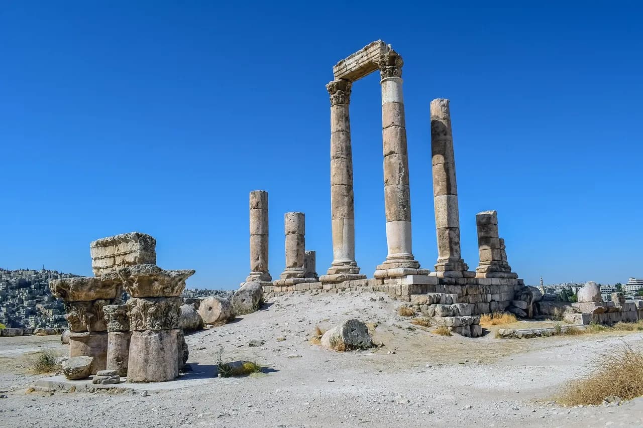temple of hercules, historic site, roman temple, pillars, amman citadel, ancient, historic, travel, tourism, pillars, pillars, pillars, ancient, ancient, ancient, ancient, ancient