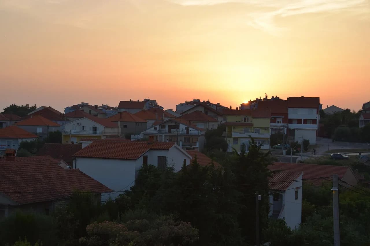 city, sunset, sunrise, architecture, skyline, travel, nature, croatia, landmark, downtown, europe, evening, building